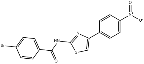 BenzaMide, 4-broMo-N-(4-(4-nitrophenyl)thiazol-2-yl)- Struktur