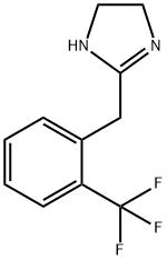 2-[2-(Trifluoromethyl)benzyl]-2-imidazoline 结构式