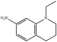 1-エチル-1,2,3,4-テトラヒドロキノリン-7-アミン 化学構造式