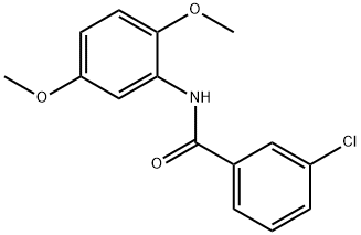 3-chloro-N-(2,5-dimethoxyphenyl)benzamide 化学構造式