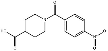 1-(4-硝基苯甲酰基)哌啶-4-羧酸, 303994-58-3, 结构式