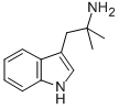1-(1H-インドール-3-イル)-2-メチルプロパン-2-アミン 化学構造式