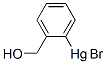 Mercury, bromo2-(hydroxymethyl)phenyl- Structure