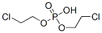 bis(2-chloroethyl) hydrogen phosphate  Struktur