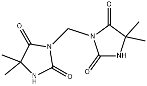 3-[(4,4-dimethyl-2,5-dioxo-imidazolidin-1-yl)methyl]-5,5-dimethyl-imid azolidine-2,4-dione Structure
