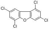 1,3,6,8-テトラクロロジベンゾフラン (50ΜG/ML トルエン溶液) 化学構造式