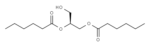 1,2-DIHEXANOYL-SN-GLYCEROL Structure