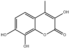 Coumarin, 3,7,8-trihydroxy-4-methyl- (8CI),30404-45-6,结构式