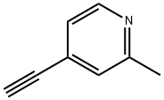 4-エチニル-2-メチルピリジン 化学構造式
