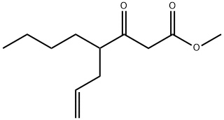 4-アリル-3-オキソオクタン酸メチル 化学構造式