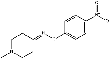 1-METHYLPIPERIDIN-4-ONE 4-NITROPHENYL OXIME Struktur