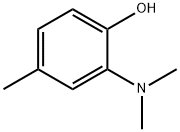 2-(ジメチルアミノ)-4-メチルフェノール 化学構造式