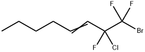 1-BROMO-2-CHLORO-1,1,2-TRIFLUORO-3-OCTENE Structure