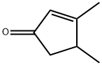 3,4-ジメチル-2-シクロペンテン-1-オン 化学構造式