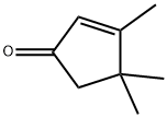 3,4,4-三甲基环戊-2-烯酮 结构式