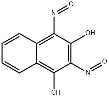 2,4-ジニトロソ-1,3-ナフタレンジオール 化学構造式