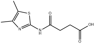 N-(4,5-二甲基-噻唑-2-基)-丁酰胺酸, 304459-57-2, 结构式
