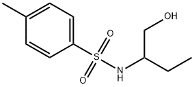 N-[1-(ヒドロキシメチル)プロピル]-4-メチルベンゼンスルホンアミド 化学構造式
