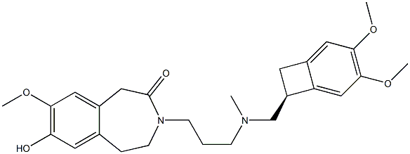 7-DeMethyl Ivabradine Struktur