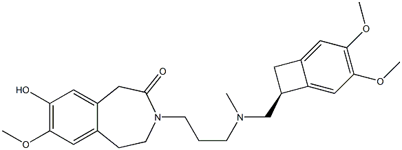 8-DeMethyl Ivabradine Struktur