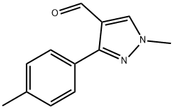 1-甲基-3-(对-甲苯基)-1H-吡唑-4-甲醛, 304477-41-6, 结构式