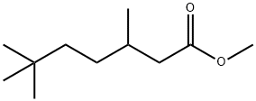 3,6,6-Trimethylheptanoic acid methyl ester Struktur