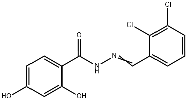 N'-(2,3-dichlorobenzylidene)-2,4-dihydroxybenzohydrazide Structure