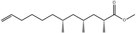 [2R,4R,6R,(-)]-2,4,6-Trimethyl-11-dodecenoic acid methyl ester Structure