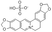 5,6-二氢双[1,3]二茂苯并[5,6-A:5',6'-G]喹嗪硫酸盐 (1:1) 结构式