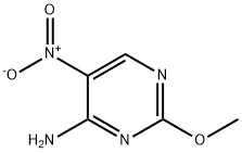 2-Methoxy-5-Nitro-4-Pyrimidinamine Struktur