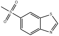 6-(甲基磺酰基)苯并[D]噻唑, 304660-64-8, 结构式