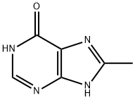 8-甲基-7H-嘌呤-6-醇, 30467-02-8, 结构式