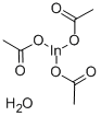 酢酸インジウム(III) 水和物 化学構造式
