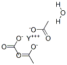 酢酸イットリウム(III) 水和物 化学構造式