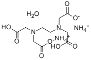 ETHYLENEDIAMINETETRAACETIC ACID DIAMMONIUM SALT MONOHYDRATE Structure