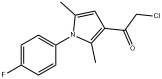 2-氯-1-[1-(4-氟苯基)-2,5-二甲基-1H-吡咯-3-基]-1-乙酮, 304685-89-0, 结构式