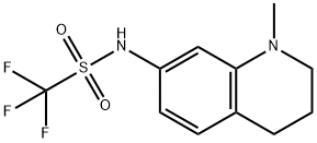 Methanesulfonamide, 1,1,1-trifluoro-N-(1,2,3,4-tetrahydro-1-methyl-7-quinolinyl)- Struktur