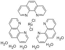 二氯三(1,10-邻二氮杂菲)钌(Ⅱ)水合, 304695-79-2, 结构式