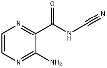 Pyrazinecarboxamide, 3-amino-N-cyano- (8CI) Struktur