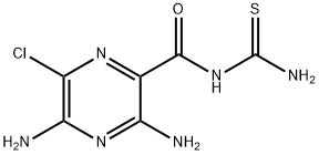 3,5-diaMino-N-carbaMothioyl-6-chloropyrazine-2-carboxaMide Struktur