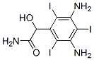 Benzeneacetamide,  3,5-diamino--alpha--hydroxy-2,4,6-triiodo- Structure