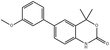 6-(3-METHOXYPHENYL)-4,4-DIMETHYL-1H-BENZO[D][1,3]OXAZIN-2(4H)-ONE Structure