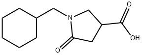 1-(环己基甲基)-5-氧吡咯烷-3-羧酸,304859-16-3,结构式