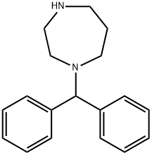 1-(DIPHENYLMETHYL)HEXAHYDRO-1H-1,4-DIAZEPINE Struktur