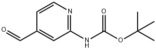 N-(4-甲酰基-2-吡啶基)氨基甲酸叔丁酯,304873-65-2,结构式