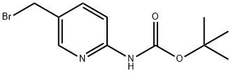 (5-Bromomethyl-pyridin-2-yl)-carbamic acid tert-butyl ester Structure