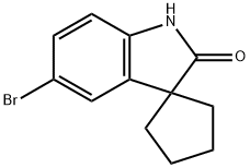 Spiro[cyclopentane-1,3'-[3H]indol]-2'(1'H)-one,5'-bromo-,304876-16-2,结构式