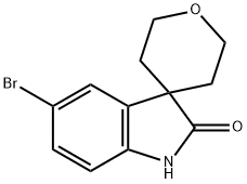 5-bromo-2',3',5',6'-tetrahydrospiro[indoline-3,4'-pyran]-2-one Structure