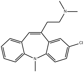 8-Chloro-10-[2-(dimethylamino)ethyl]-5-methyl-5H-dibenz[b,f]azepine Structure