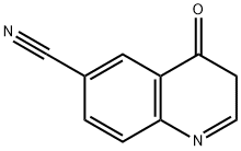 6-Quinolinecarbonitrile, 3,4-dihydro-4-oxo- Structure